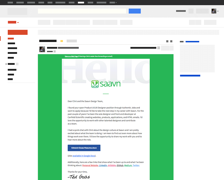Html email pruvodni dopis